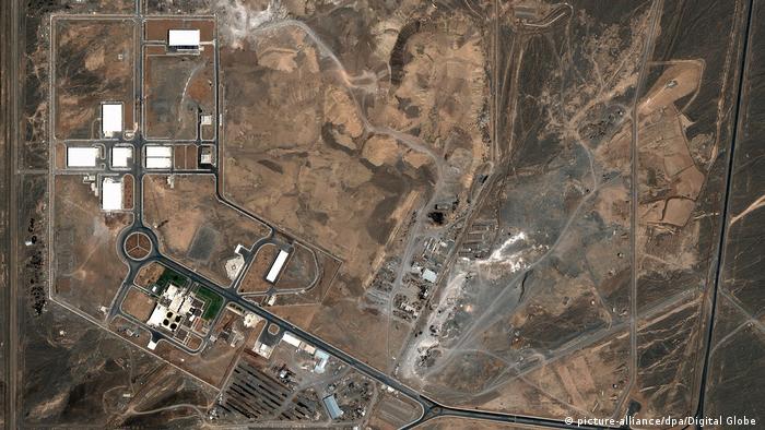 Сателитна снимка на ядреното съоръжение в Натанз