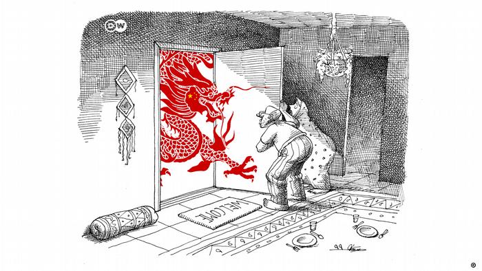Karikatur der Woche Mana Neystani Kooperationsabkommen Iran China