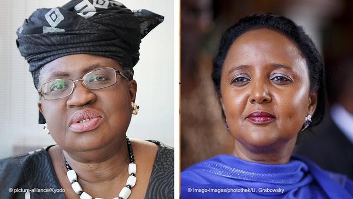 Las favoritas: Ngozi Okonjo-Iweala (izq.) y Amina Mohamed.
