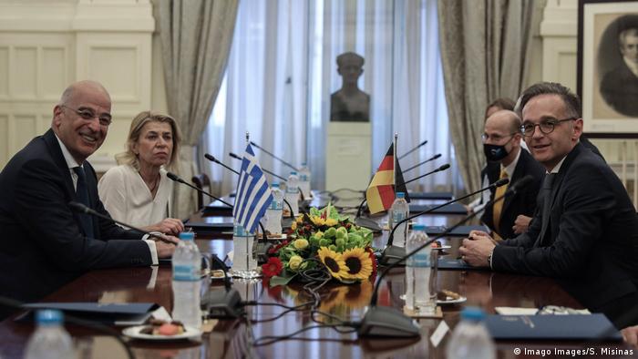 Griechenland Athen | Bundesaussenminister | Heiko Maas (Imago Images/S. Misinas)