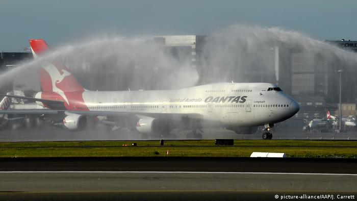 Australien I Sydney I Qantas I Boeing 747 (picture-alliance/AAP/J. Carrett)