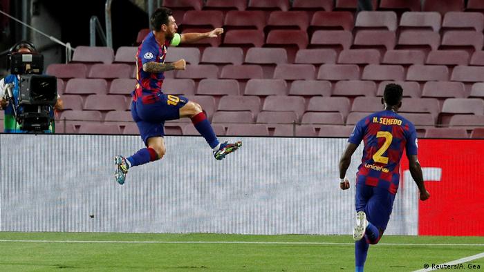 Champions League - FC Barcelona v Napoli | Tor Messi (Reuters/A. Gea)