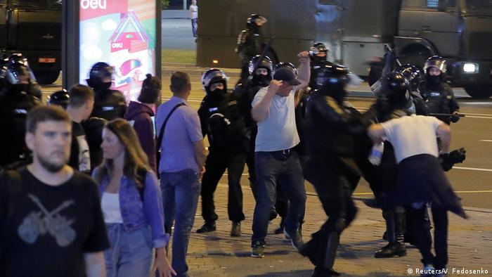 Жесткие действия милиции на протестах в Минске, 10 августа 2020 года