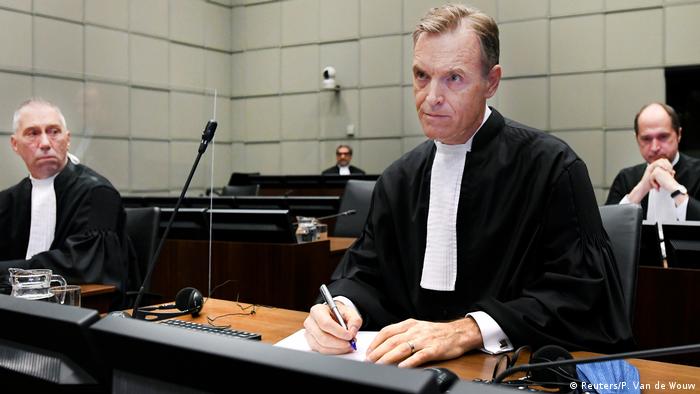 المحكمة الدولية الخاصة بلبنان في لاهاي في افتتاح جلسة النطق بالحكم في اغتيال رفيق الحريري (18 آب/ أغسطس 2020) 
