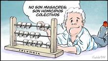 Karikatur Vladdo zu Massaker in Kolumbien