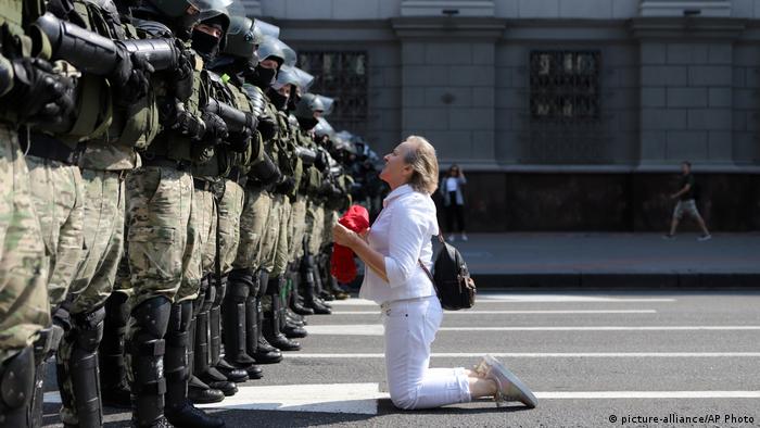 Belarus Minsk Protest Demonstration (picture-alliance/AP Photo)