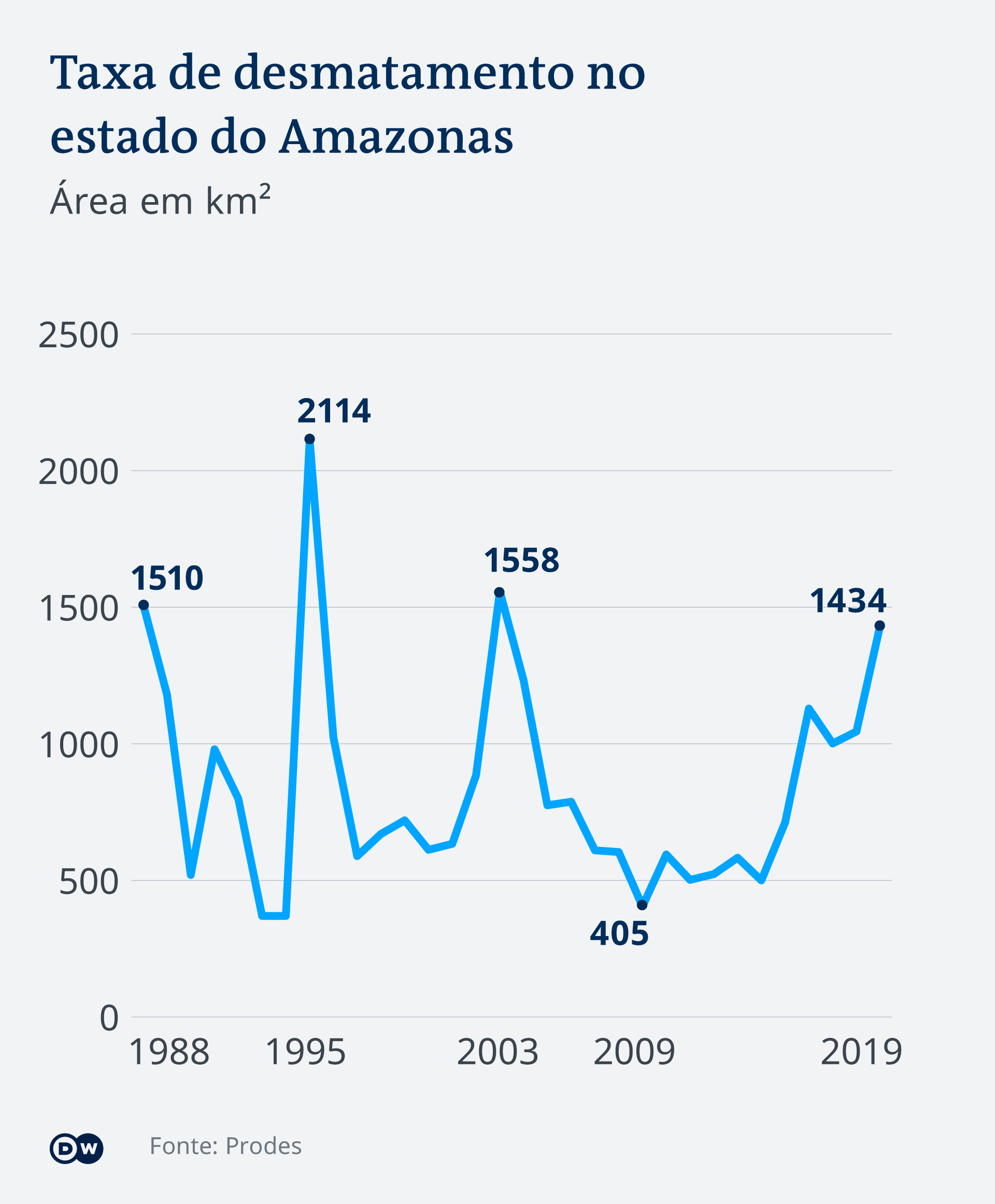 Infografik - Abholzung in dem brasilianischen Bundesstaat Amazonas - PT