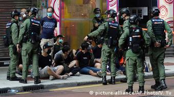 Задержания в Гонконге на протесте 6 сентября