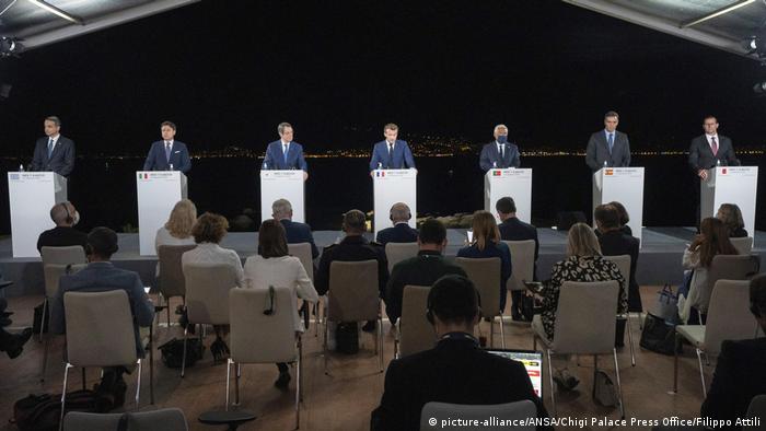 Frankreich | Gipfel der MED7-Mittelmeerländer in Ajaccio (picture-alliance/ANSA/Chigi Palace Press Office/Filippo Attili)