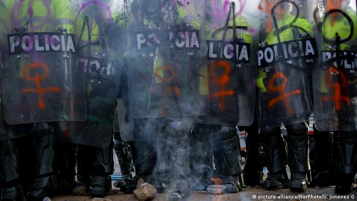 Proteste gegen Polizeigewalt in Kolumbien (picture-alliance/NurPhoto/V. Jimenez G)
