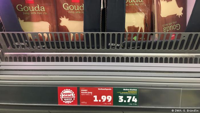 Gouda cheese at the supermarket