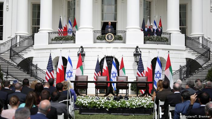 USA Washington Weißes Haus | Abkommen Naher Osten (Reuters/T. Brenner)