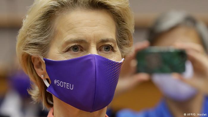 Ursula von der Leyen's Rede zur Lage der EU (AFP/O. Hoslet)