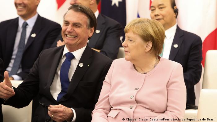 Merkel e Bolsonaro no G20