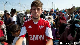 19-year-old Afghan Muhammad has been in Lesbos for more than 9 months 
