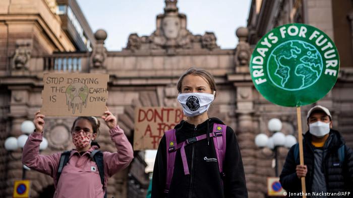 Klima-Proteste | Schweden Greta Thunberg (Jonathan Nackstrand/AFP)