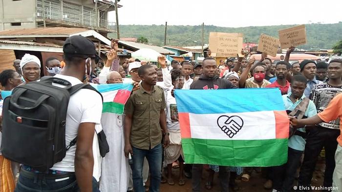 Demonstration for the Western Togoland Ghana Volta Region 