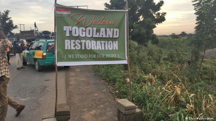 A sign marking the beginning of the Western Togoland region (Elvis Washington )