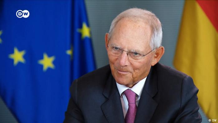 Screenshot DW Interview mit Wofgang Schäuble (DW)