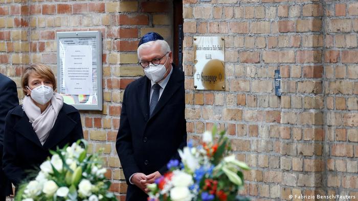Homenaje tras el intento de atentado contra una sinagoga en Halle, en el este de Alemania. (9.10.2020).