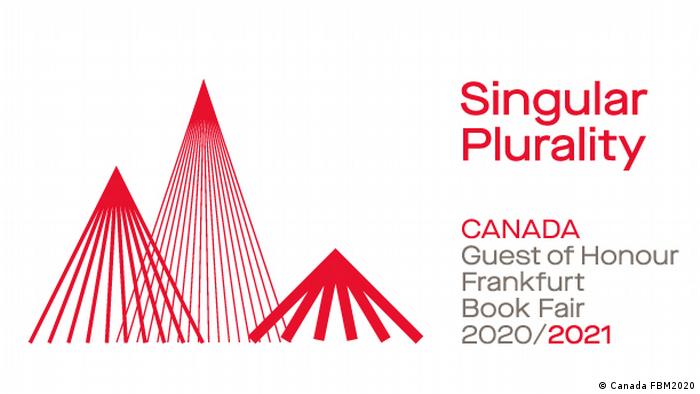 Logo de Canadá como país invitado de la Feria del Libro de Fráncfort 2020.