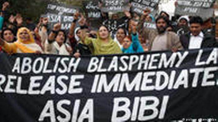 Demonstration für Asia Bibi in Pakistan (picture alliance/dpa)